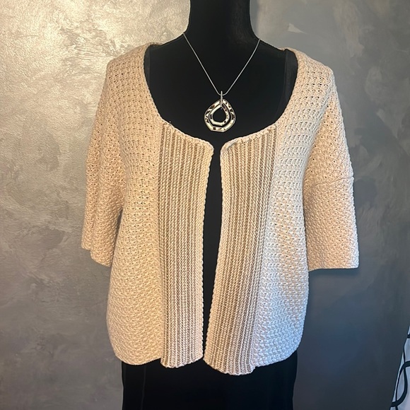 LOFT Sweaters Sale 3 For 2 Short Sleeved Loft Cardigan With Gold